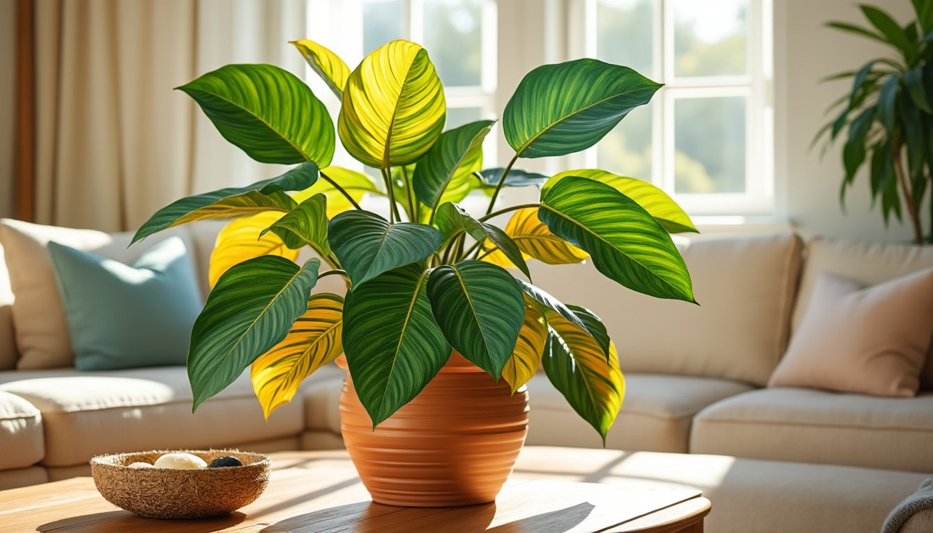 découvrez le croton, une plante intérieure au feuillage coloré qui apporte une touche de vivacité à votre décor tout en purifiant l'air. parfait pour égayer votre espace de vie, le croton allie esthétique et bienfaits pour la santé.