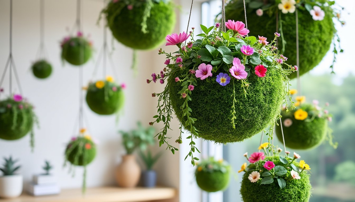 découvrez l'art du kokedama avec notre guide complet pour créer un jardin suspendu chez vous. apprenez les techniques essentielles pour concevoir des sphères de mousse décoratives et apportez une touche naturelle et élégante à votre intérieur.