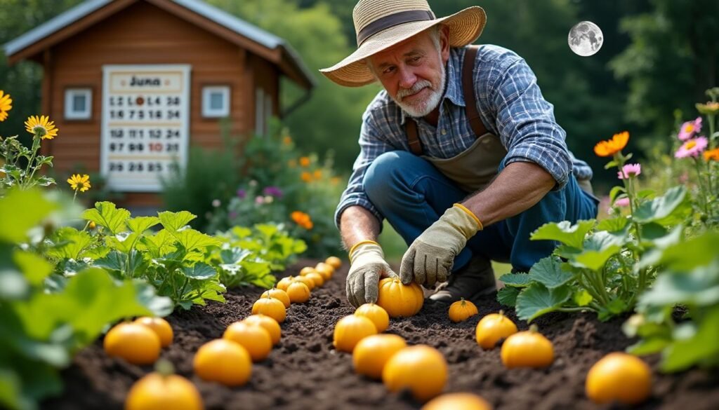 découvrez comment semer des courges en harmonie avec le calendrier lunaire en 2025. apprenez les meilleures dates et techniques pour cultiver des courges saines et savoureuses, tout en profitant des bienfaits de la lune sur vos récoltes.