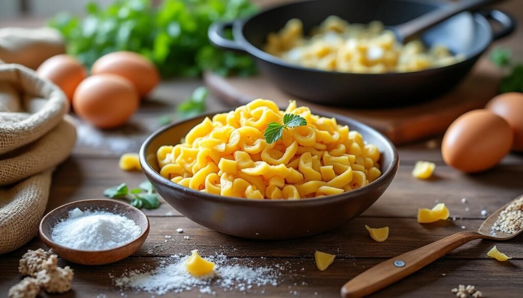 apprenez à préparer de délicieuses spaetzle, emblématiques de la cuisine alsacienne, grâce à notre véritable recette maison. idéales pour accompagner vos plats ou en plat principal, ces pâtes moelleuses raviront vos papilles. suivez nos étapes simples et faites découvrir à vos proches la richesse de la gastronomie alsacienne !