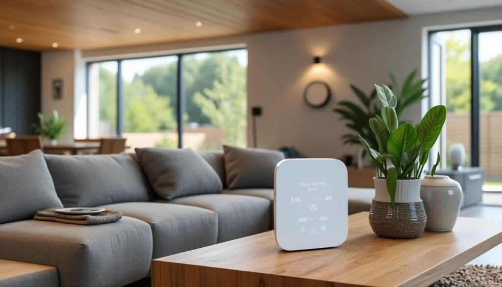 découvrez airthings view plus, le capteur d’air intérieur qui surveille en continu la qualité de l'air de votre maison pour un environnement sain et sécurisé 24 heures sur 24, 7 jours sur 7.