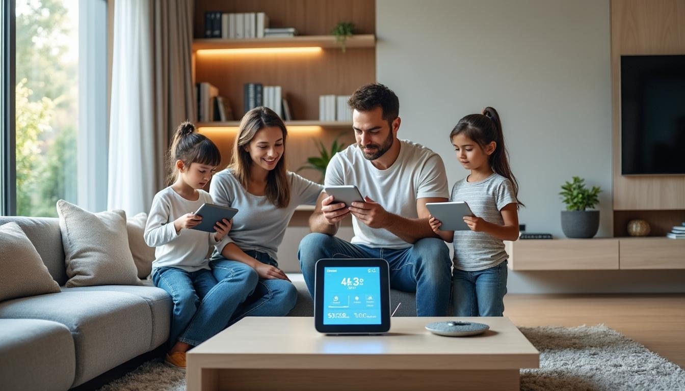 découvrez airthings view plus, le capteur d’air intérieur intelligent qui surveille la qualité de l'air de votre maison 24h/24 et 7j/7 pour un environnement sain et sécurisé.