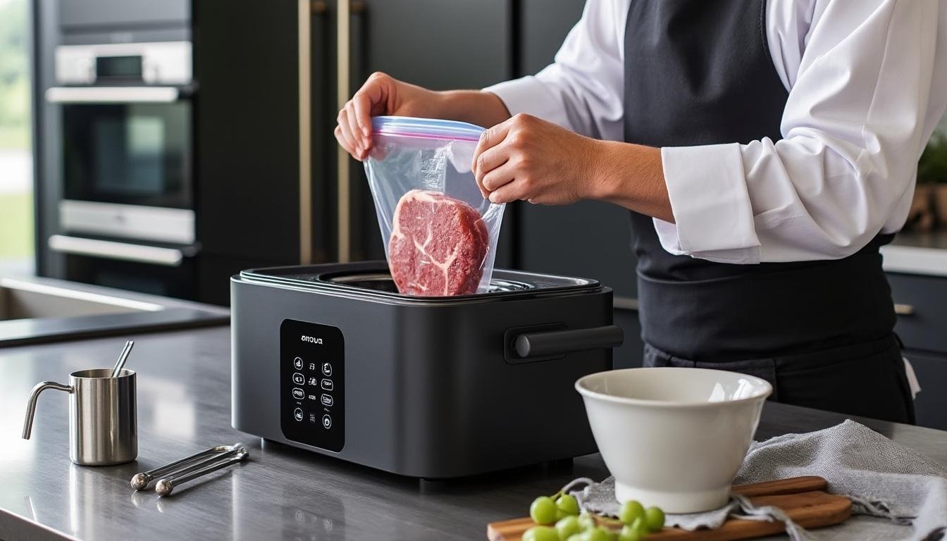 découvrez l'anova nano, le cuiseur sous-vide intelligent qui vous permet de cuisiner des plats dignes d'un chef directement chez vous. simple, précis et performant pour des recettes parfaites à chaque fois.