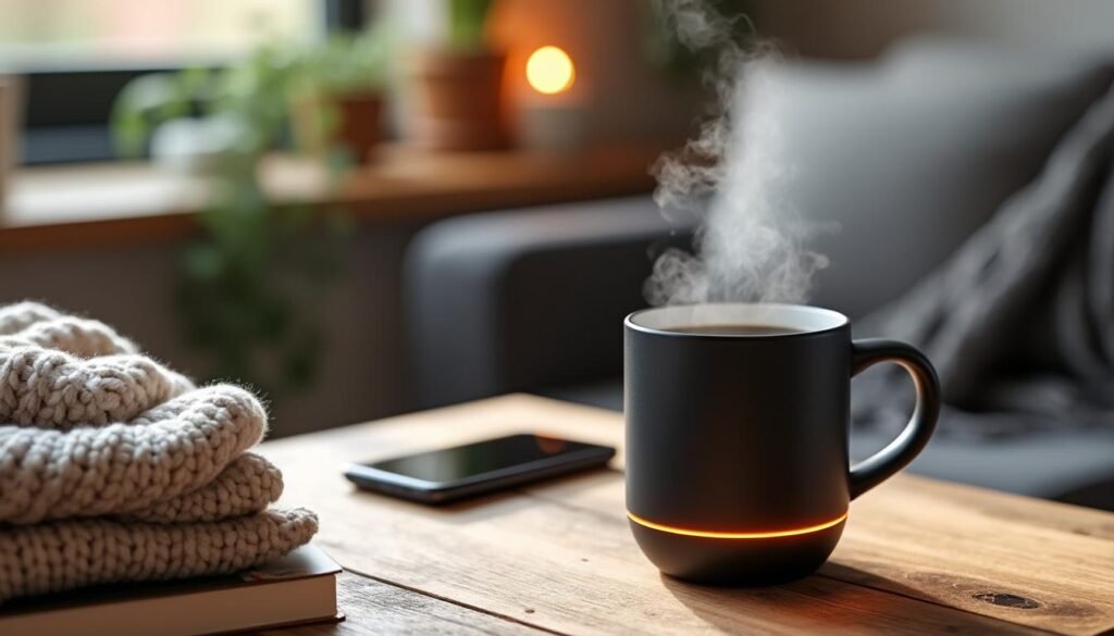découvrez ember mug, la tasse chauffante innovante qui maintient votre boisson à la température idéale toute la journée. profitez d'un café ou d'un thé toujours parfait avec ember.