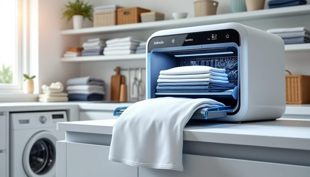 découvrez foldimate, la révolution pour votre linge : une machine innovante qui plie automatiquement vos vêtements, simplifiant votre quotidien avec efficacité et rapidité.