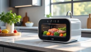 découvrez june oven, le mini four intelligent capable de détecter automatiquement vos aliments pour une cuisson parfaite et simplifiée à chaque utilisation.