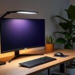 découvrez la lampe benq screenbar, l'éclairage de bureau innovant qui protège vos yeux sans jamais éblouir, pour un confort visuel optimal tout au long de la journée.