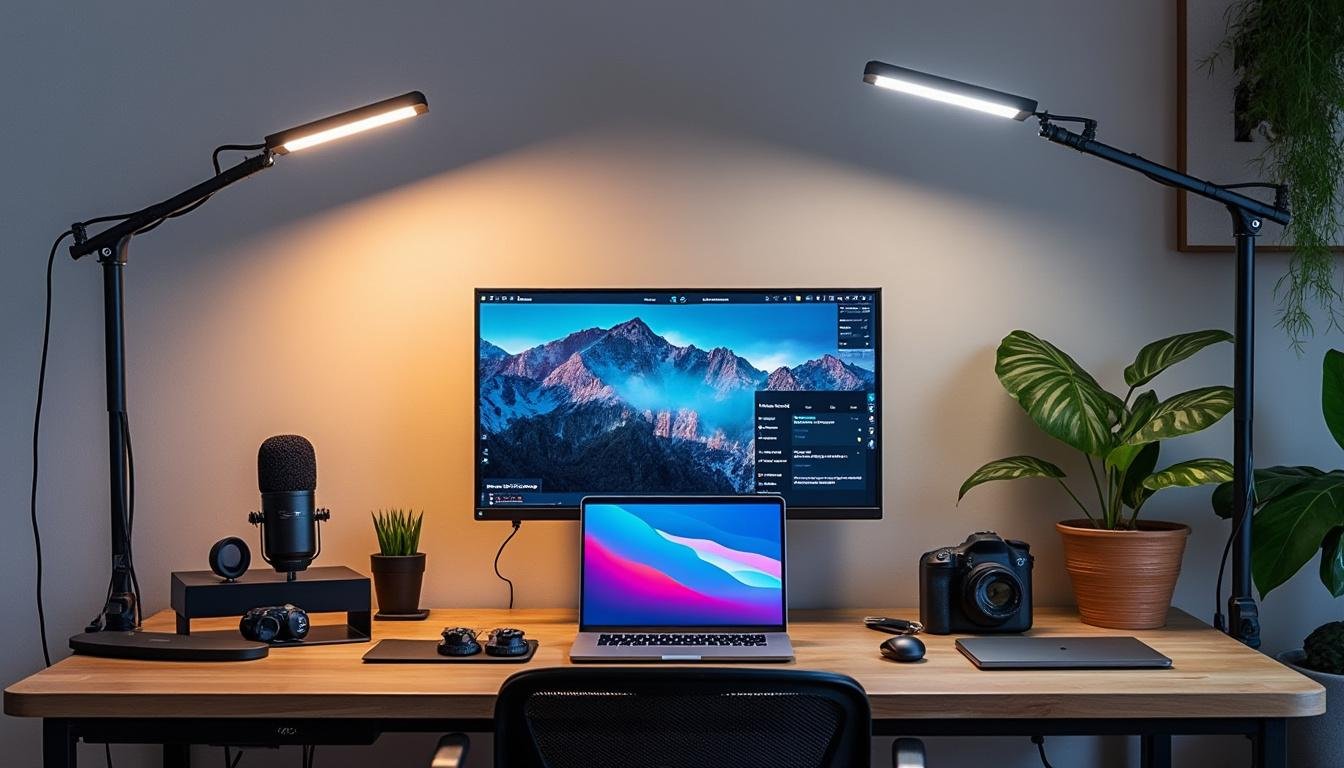 découvrez la logitech litra glow, la lampe d’éclairage professionnelle idéale pour les créateurs de contenu. illuminez vos vidéos avec une lumière claire et naturelle pour un rendu optimal.