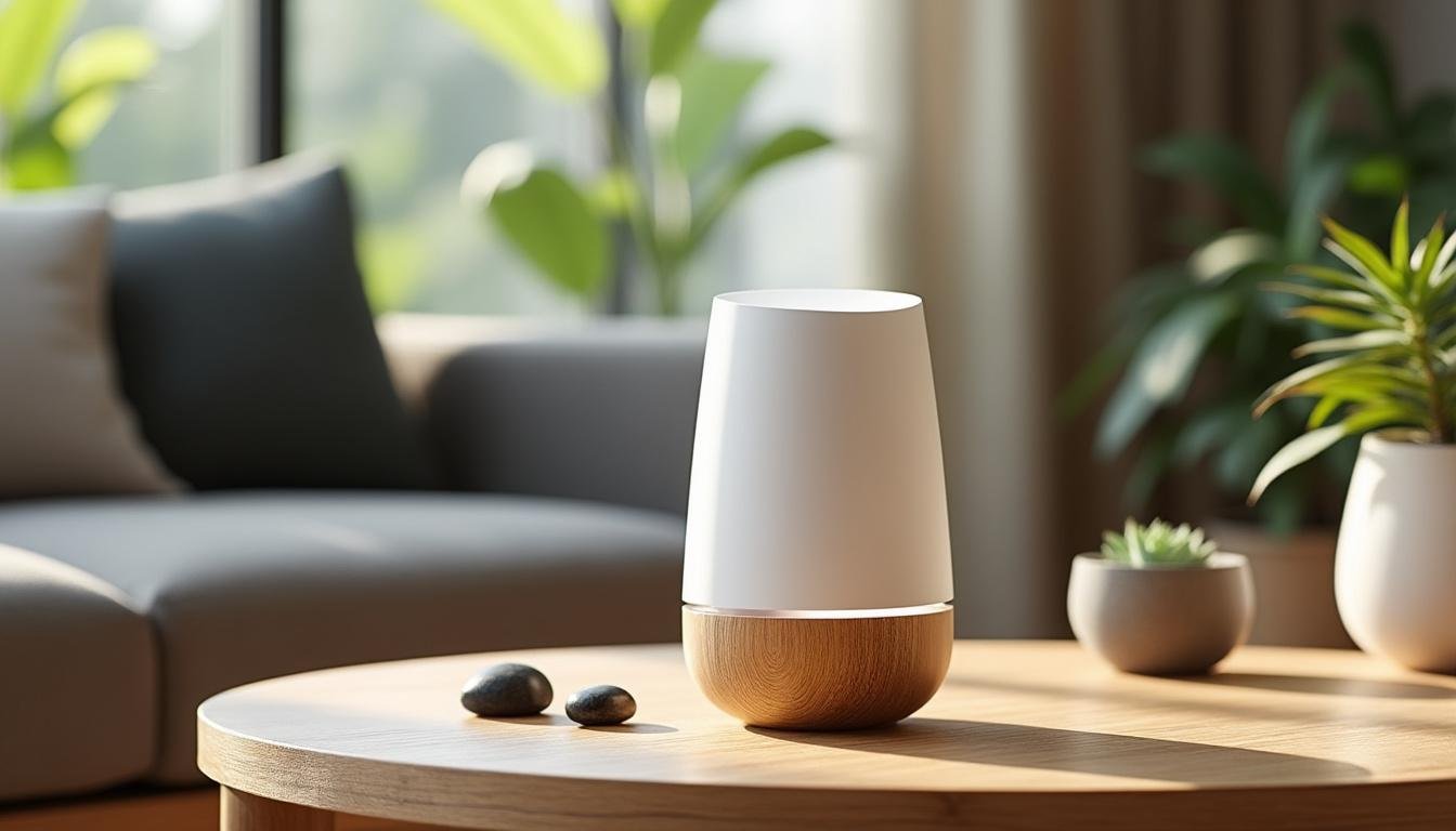 découvrez le muji ultrasonic diffuser, un diffuseur ultra-minimaliste venu du japon alliant design épuré et technologie ultrasons pour une ambiance zen et parfumée.