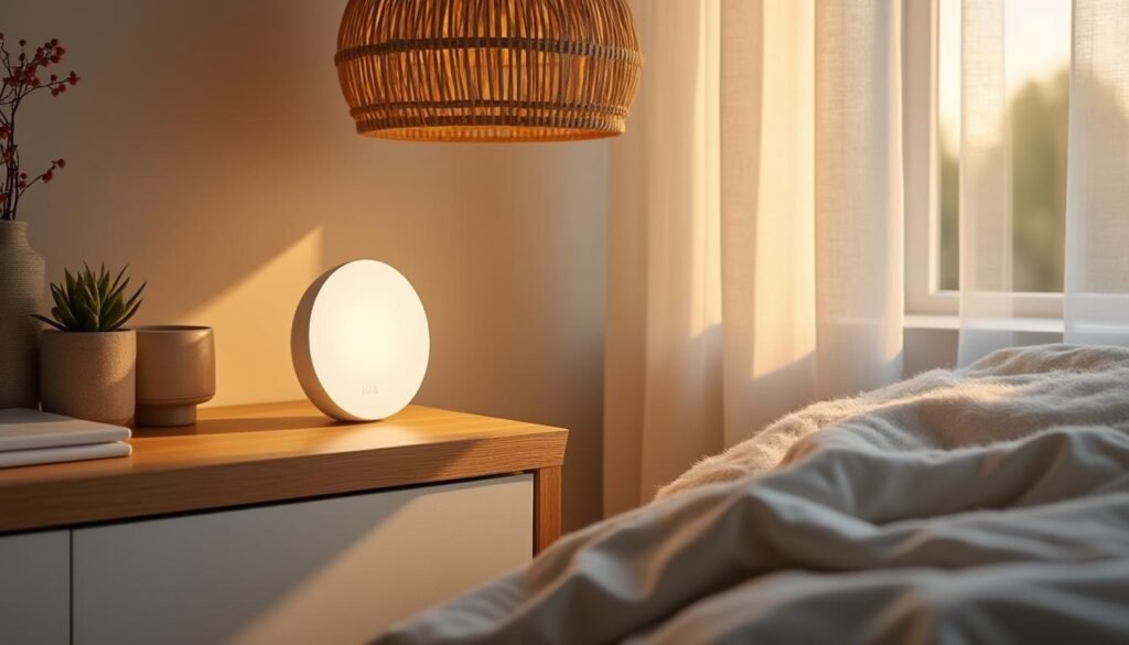 découvrez la lampe-réveil philips somneo, conçue pour vous réveiller en douceur grâce à une simulation réaliste du lever de soleil naturel, favorisant un réveil paisible et énergisant.