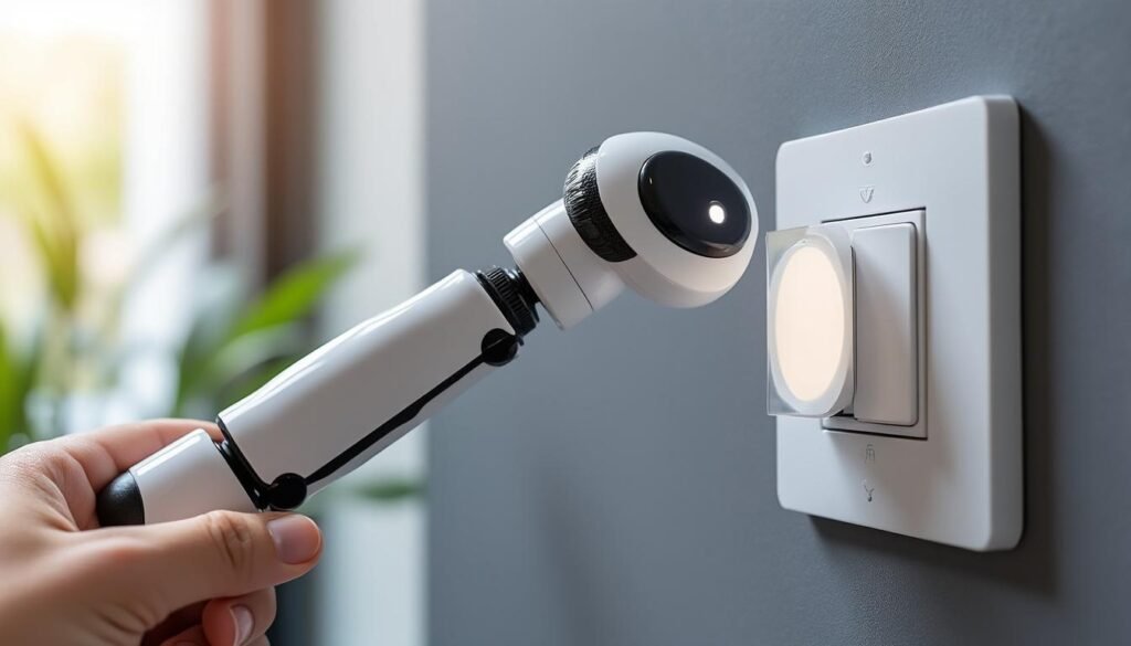 découvrez switchbot bot, le mini-robot innovant qui appuie sur vos interrupteurs automatiquement pour simplifier votre quotidien.