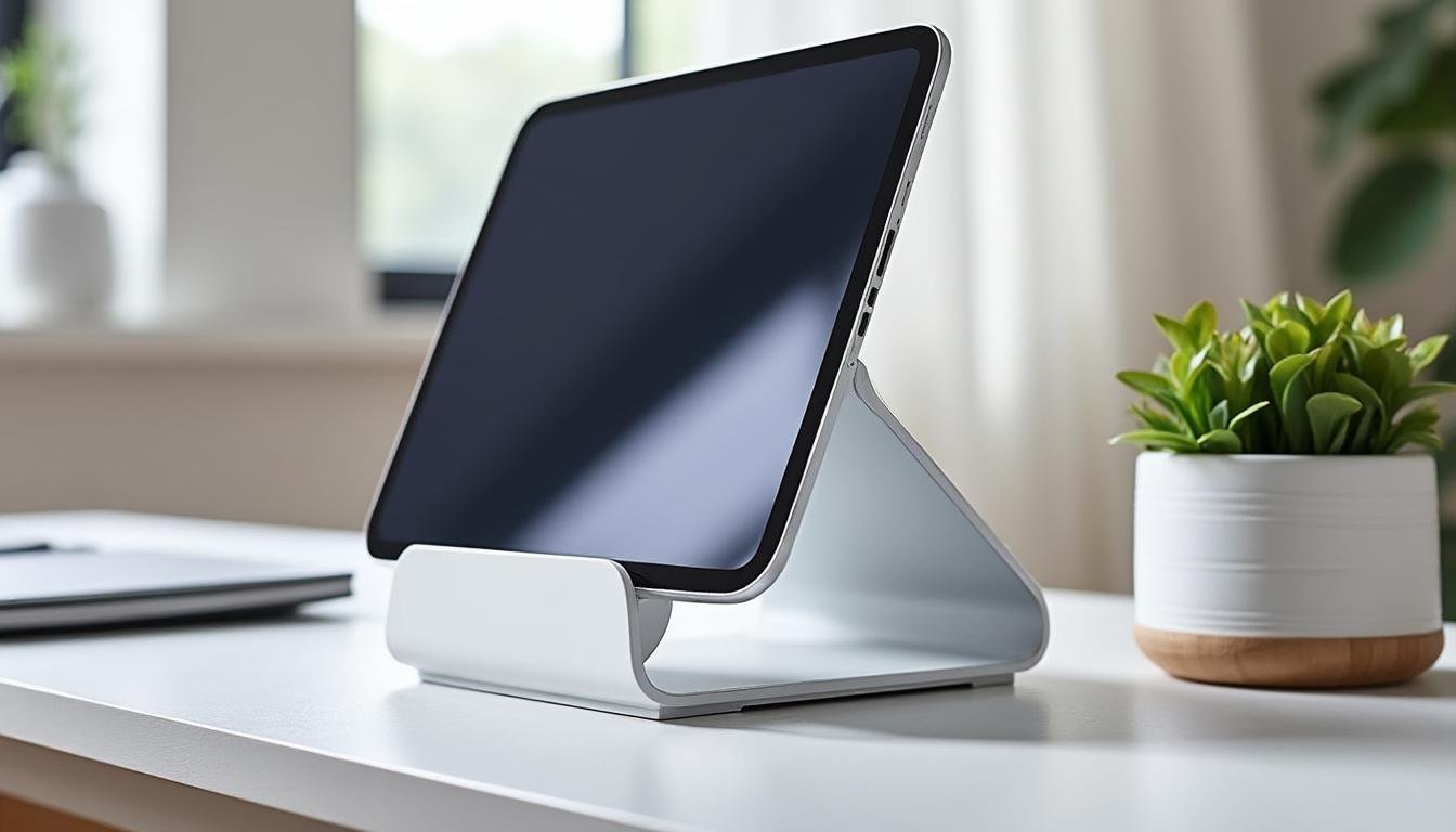 découvrez le twelve south hoverbar duo, le support ipad le plus polyvalent du marché, alliant flexibilité, stabilité et design élégant pour une utilisation optimale à la maison ou au bureau.