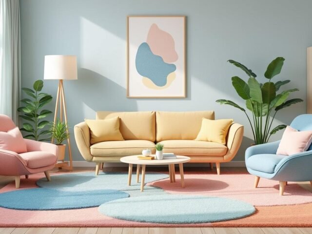 5 tapis XXL pour un petit salon : l&rsquo;astuce contre-intuitive pour agrandir l&rsquo;espace. »