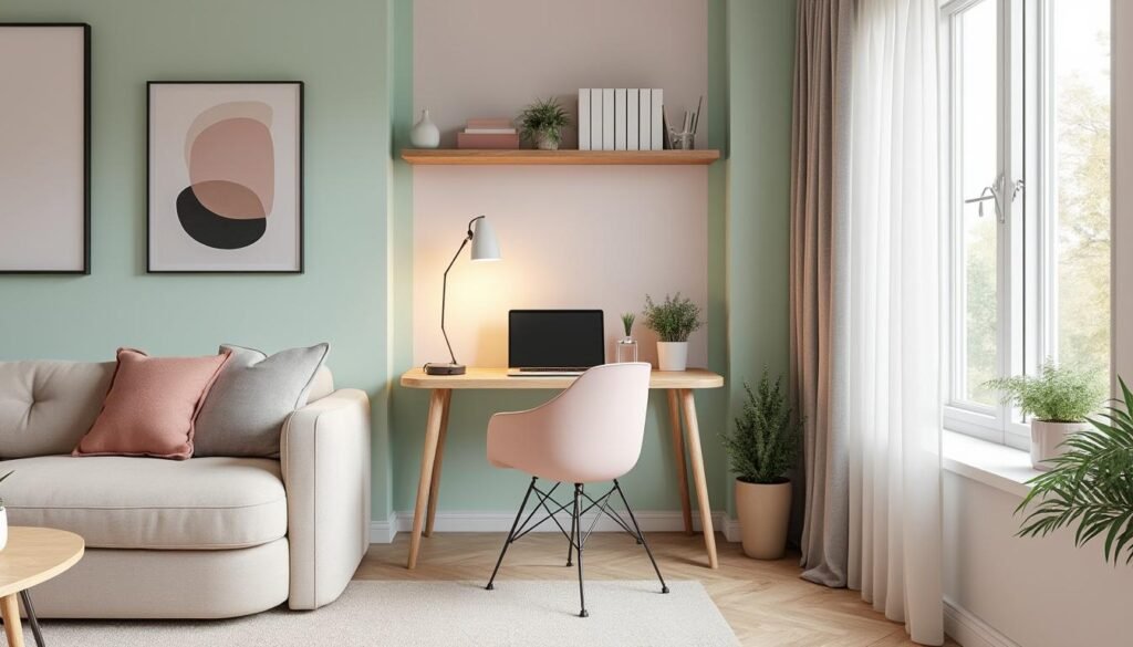 découvrez comment aménager un coin bureau fonctionnel dans un salon de moins de 15m² tout en préservant une décoration harmonieuse et élégante.