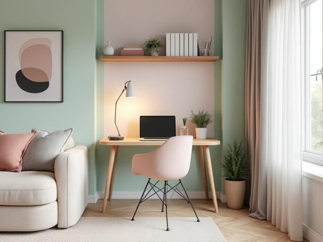 Comment intégrer un coin bureau dans un salon de moins de 15m² sans gâcher la déco.