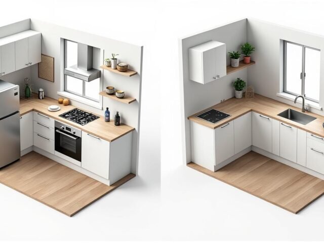 Cuisine en I ou en L : quelle configuration choisir pour une kitchenette d&rsquo;appartement ?