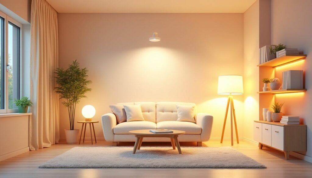 découvrez comment utiliser quatre sources lumineuses pour créer un éclairage en couches et ainsi doubler le volume perçu de votre séjour, apportant ambiance et profondeur à votre espace de vie.