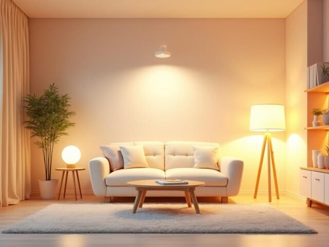 Éclairage en couches : comment 4 sources lumineuses peuvent doubler le volume perçu de votre séjour.