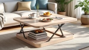 découvrez la table basse relevable, un meuble transformable indispensable qui se transforme facilement pour passer du café au dîner, alliant praticité et élégance dans votre salon.