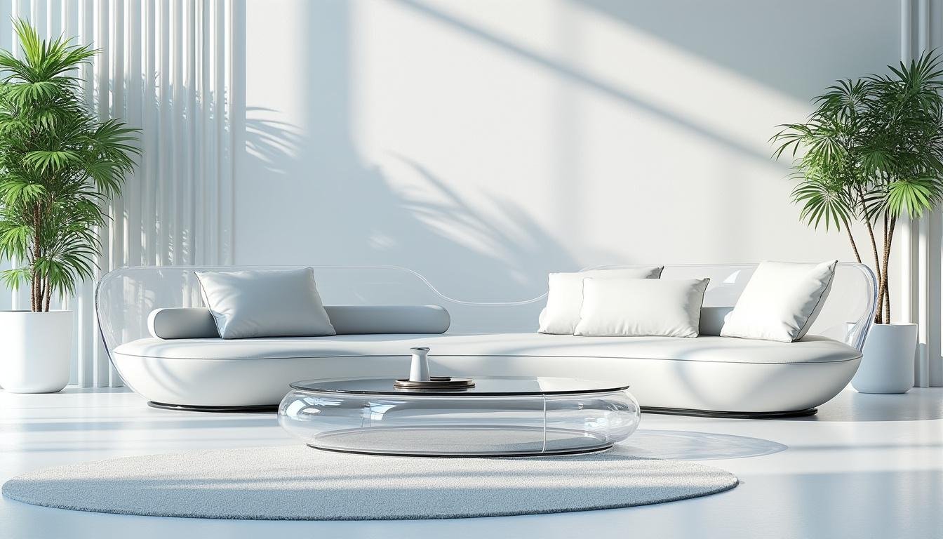 découvrez comment le mobilier transparent en plexiglas et en verre transforme votre espace en supprimant l'encombrement visuel pour une décoration légÚre et moderne.