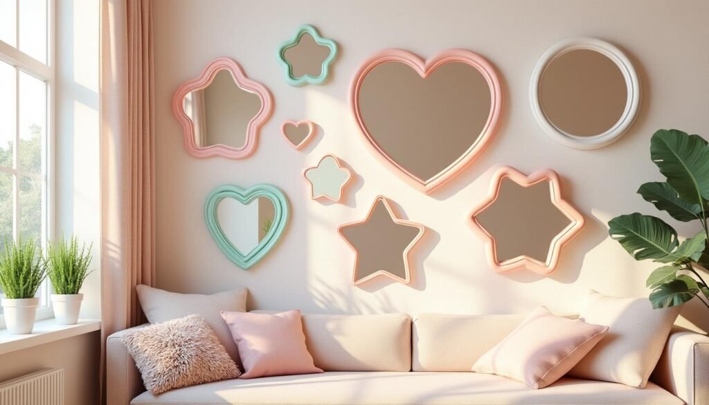 découvrez comment le mur de cadres en miroir allie esthétique artistique et amplification de la lumière pour sublimer votre intérieur.