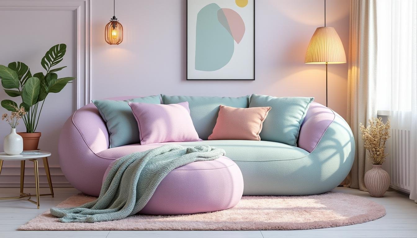 découvrez pourquoi le canapé 'haricot' à la forme courbe est l'astuce idéale pour optimiser l'espace et apporter style et confort aux petits salons.