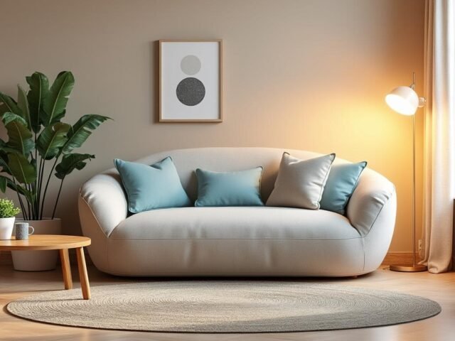 Le retour du canapé &lsquo;haricot&rsquo; : pourquoi sa forme courbe est le miracle des petits salons.