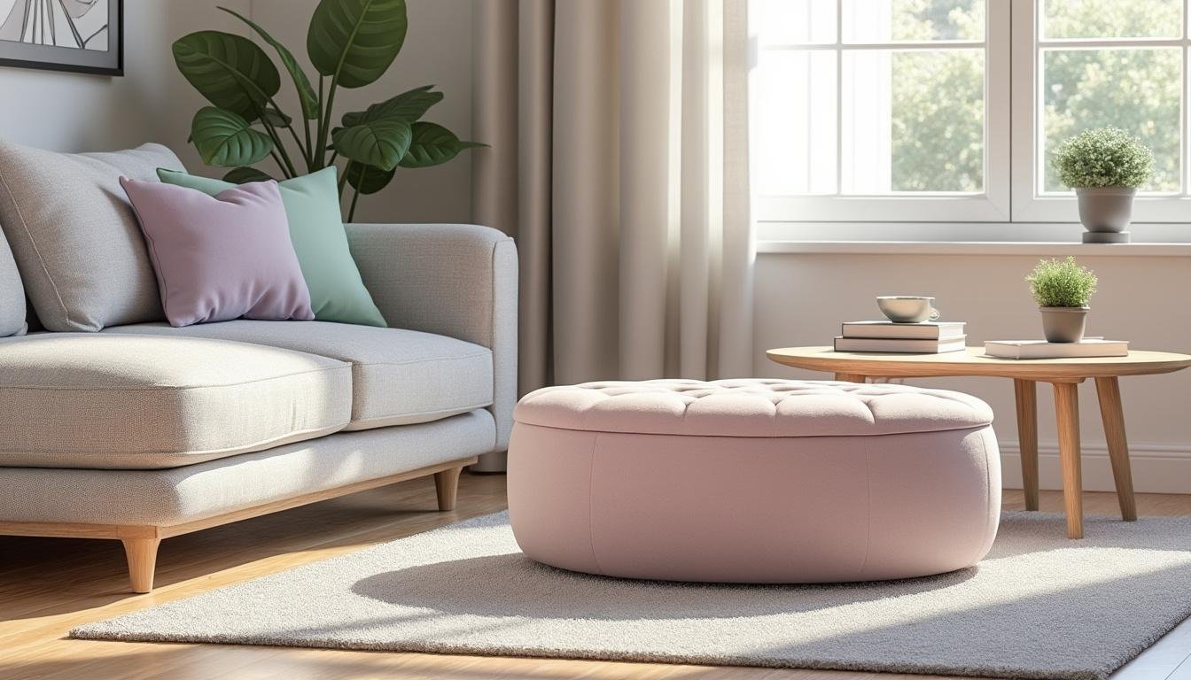 découvrez le pouf de rangement, le siège d'appoint pratique et élégant qui dissimule parfaitement votre bazar quotidien tout en décorant votre intérieur.