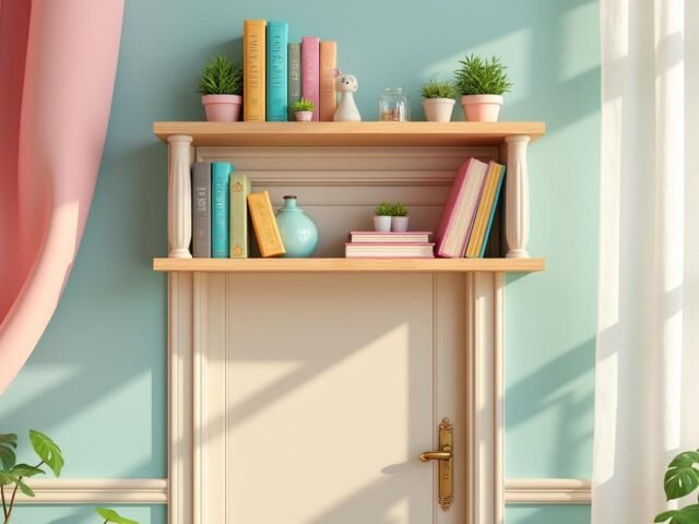 Utiliser le dessus de la porte : l&rsquo;étagère secrète que tout le monde oublie.