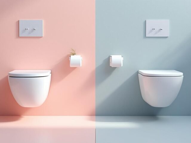 WC suspendus vs WC classiques : le gain de place réel (et visuel) calculé.