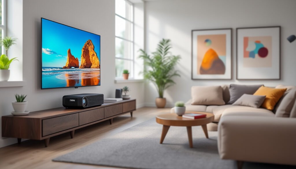 découvrez le benq gp500, un vidéoprojecteur 4k compact et performant, idéal pour les petites pièces. profitez d'une image nette et immersive même dans les espaces restreints.