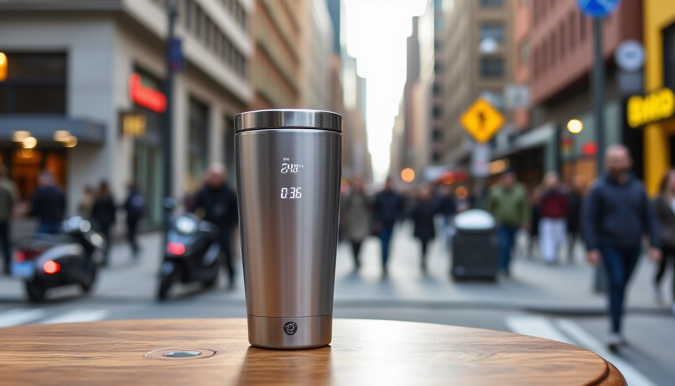 découvrez ember travel mug, le mug connecté qui maintient votre café chaud toute la journée, idéal pour les déplacements et les amateurs de café exigeants.