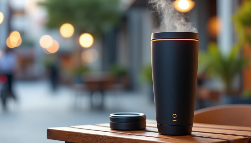 découvrez ember travel mug, le mug connecté qui maintient votre café à la température idéale lors de tous vos déplacements. profitez d'une boisson chaude à tout moment, où que vous soyez.