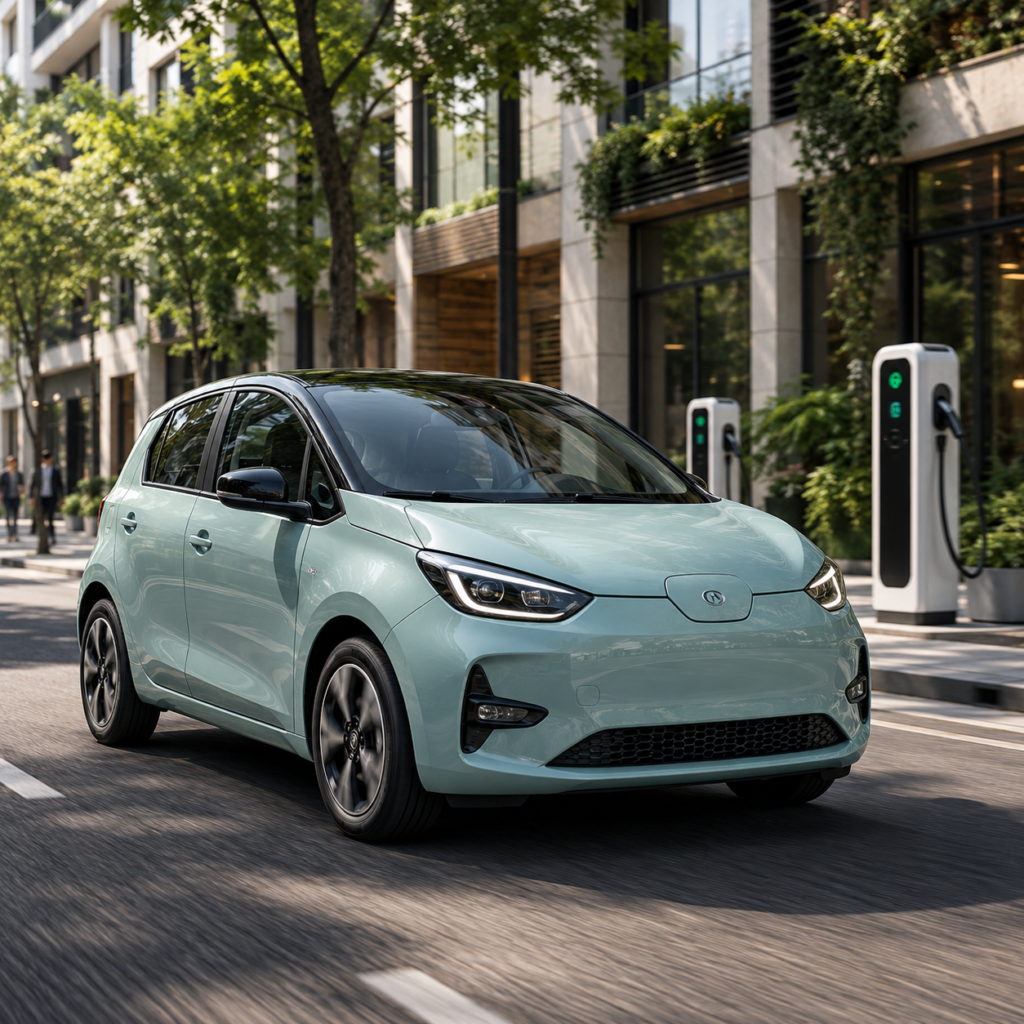Petite voiture électrique adaptée aux trajets urbains